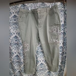 Lane Bryant Sage Green Casual Pants